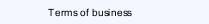 Terms of business